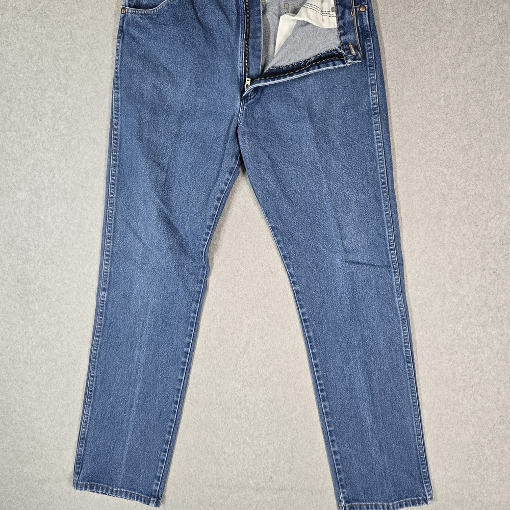Wrangler Men Jeans 36X36 Blue Denim 13MWZ Cowboy Cut Original Fit Relaxed